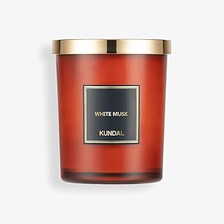 [KUNDAL]パフュームソイキャンドル#ホワイトムスク Perfume Natural Soy Candle 500g #White Musk