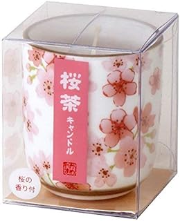 カメヤマ 桜茶キャンドル(小) 香り付き 好物キャンドル ローソク