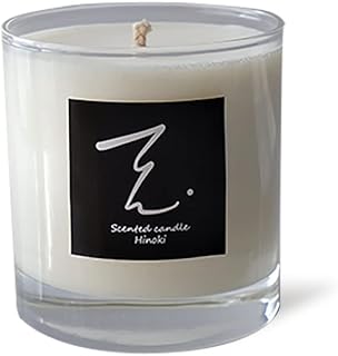 Ten.candle アロマキャンドル ひのき エッセンシャルオイル ソイワックス 170g