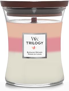 WoodWick ウッドウィック TRILOGY JARS トリロジージャー Mサイズ BLOOMING ORCHARD ブルーミング オーチャード アロマキャンドル[並行輸入]