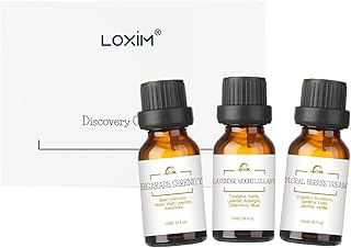 LOXIM アロマオイル セット エッセンシャルオイル ブレンド精油 10mlx3本（Sweet Dreamscape：ラベンダー、バニラ、ユーカリ、檜など） アロマ 天然 アロマディフューザー/アロマストーン/加湿器/アロマポット用 プレゼント ギフト