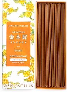 【 金木犀の香りを追求 】お香 キンモクセイ 線香 煙の少ない 白檀 アロマ 日本製 約60本入 バニラ インセンス スティック ギフト 贈り物 浄化 ENSEN