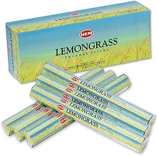 HEM(ヘム) レモン・グラス LEMON GRASS スティックタイプ お香 6筒 セット [並行輸入品]