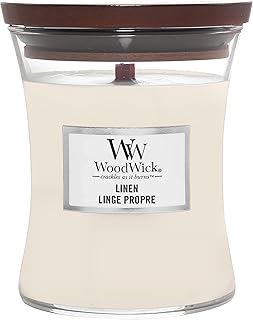 WoodWick ウッドウィック JARS ジャー Mサイズ リネン LINEN アロマキャンドル[並行輸入]