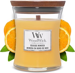 WoodWick ウッドウィック JARS ジャー Mサイズ シーサイドミモザ SEASIDE MIMOSA アロマキャンドル[並行輸入]